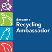 Graphic that says "Become a Recycling Ambassador."