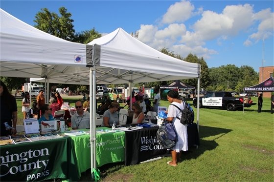 CET booth at a community gathering