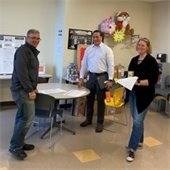 Staff at a community event.