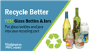 Yes, glass can be put in your recycling cart. 