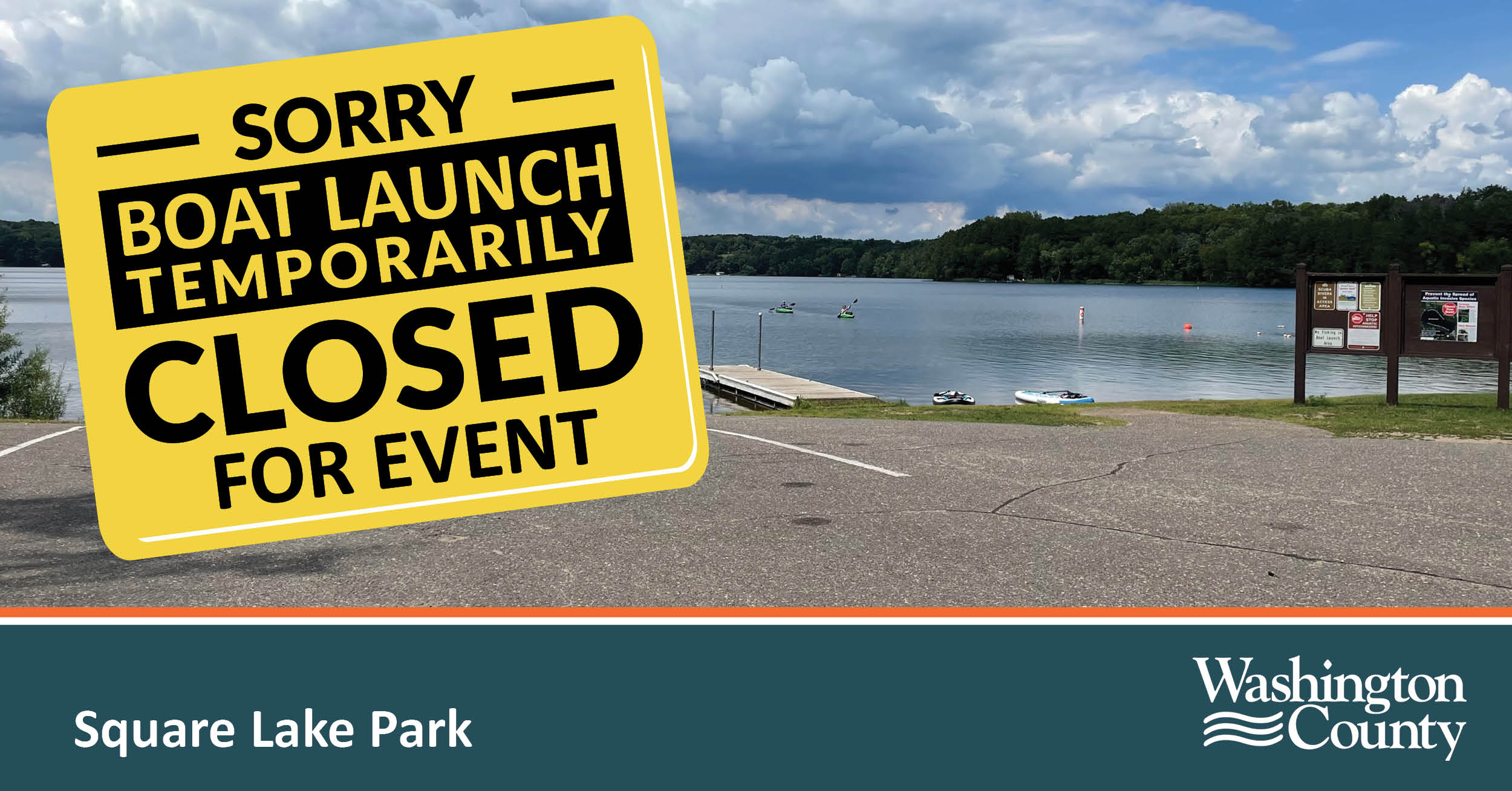 Square Lake Park Boat Launch Closed