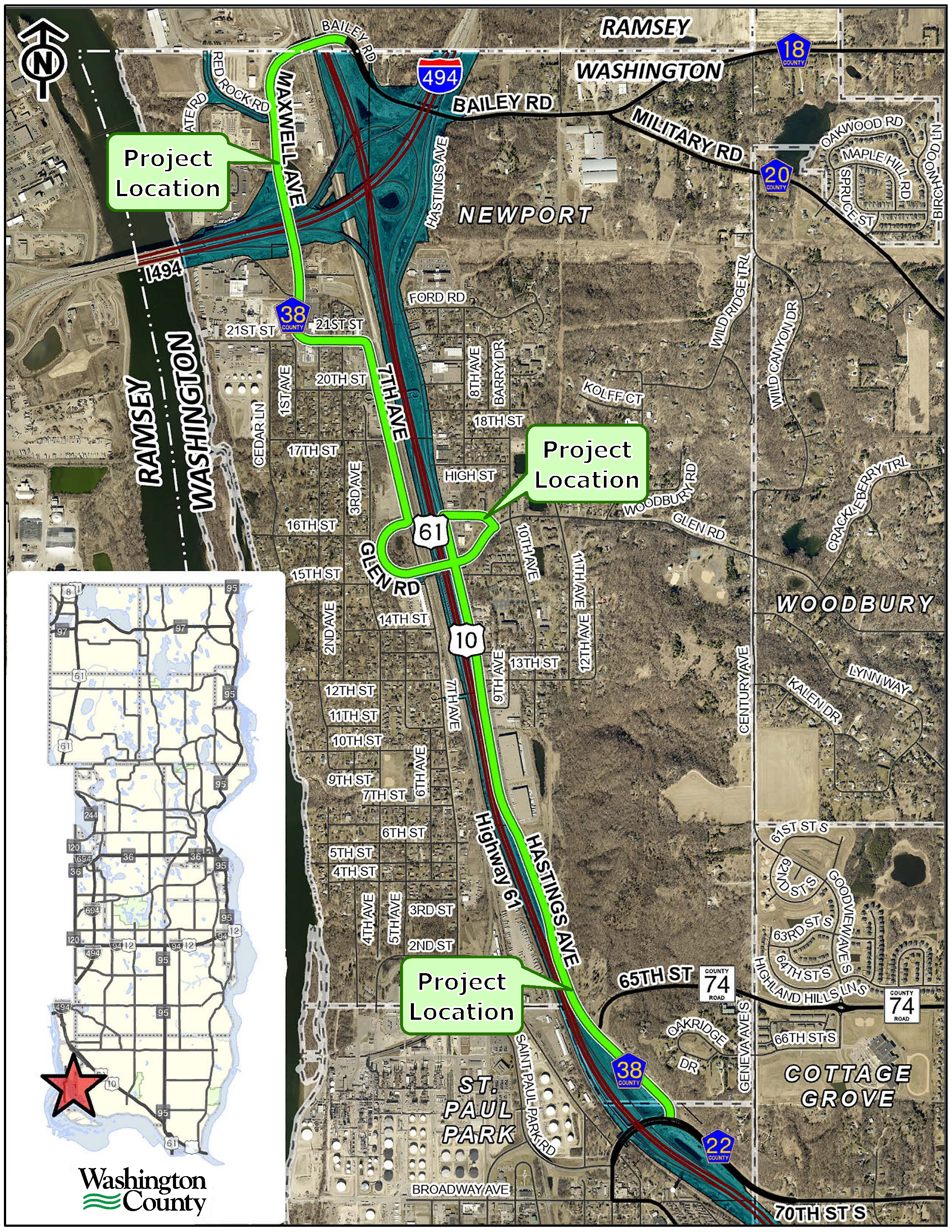 CSAH 38 Location Map